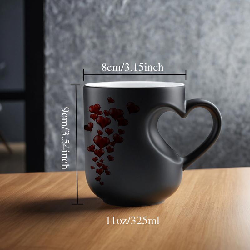 Heart-Shaped Color Changing Magic Ceramic Mug