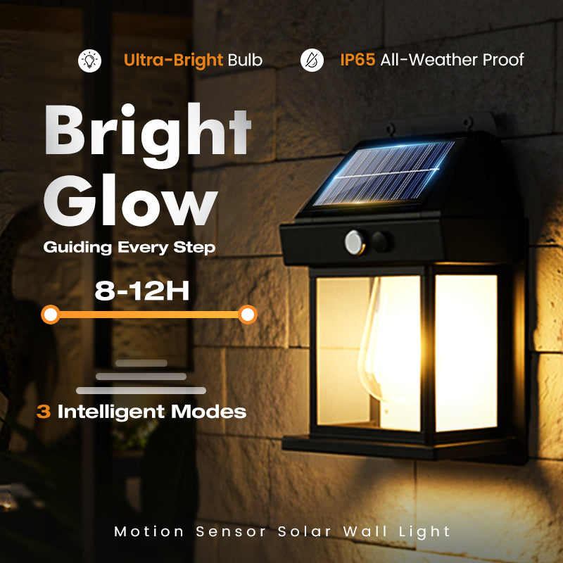 💡SOLAR WALL LIGHT - Motion Sensor & Weatherproof