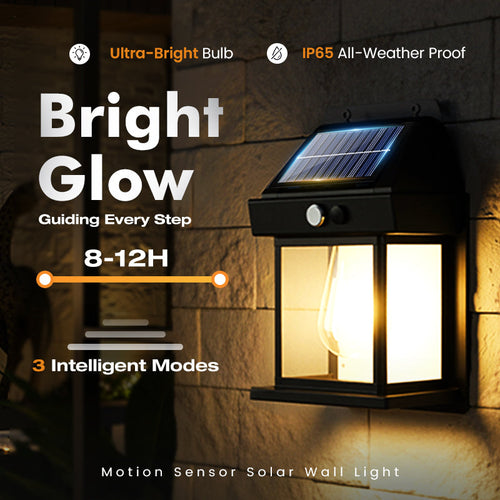 💡SOLAR WALL LIGHT - Motion Sensor & Weatherproof