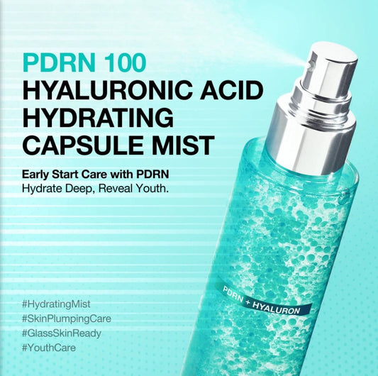🧴PDRN 100 Hyaluronic Acid Hydrating Capsule Mist – Instant Dewy Skin Glow✨