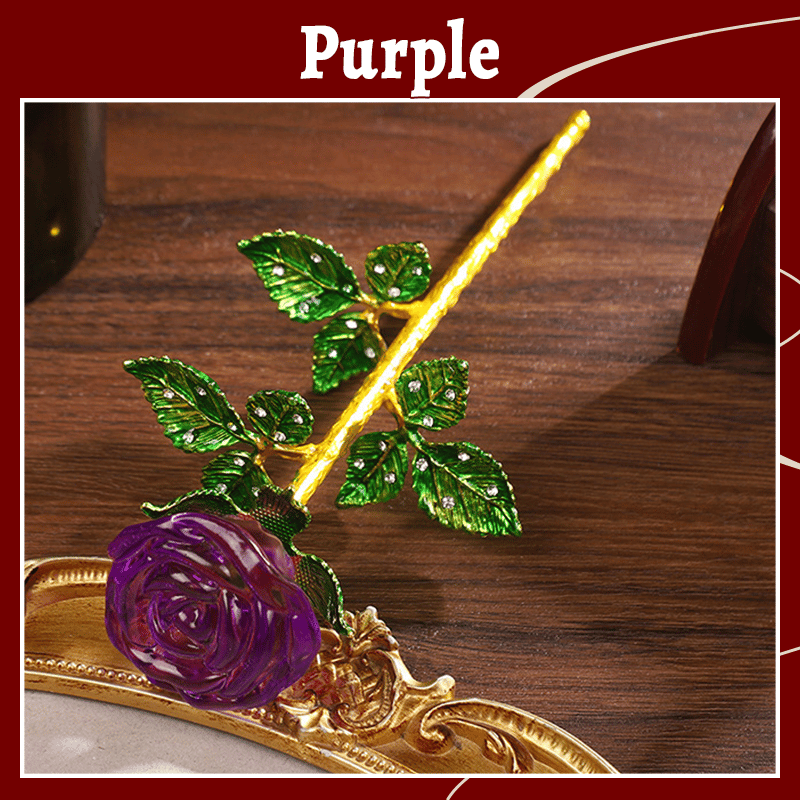 🌹Valentine Hot Sale 50%OFF💕Forever Blooming Crystal Rose