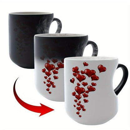 Heart-Shaped Color Changing Magic Ceramic Mug