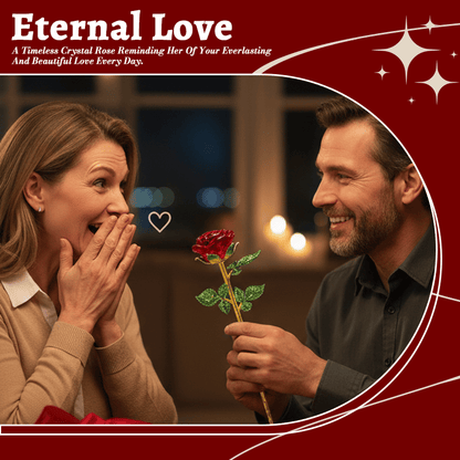 🌹Valentine Hot Sale 50%OFF💕Forever Blooming Crystal Rose