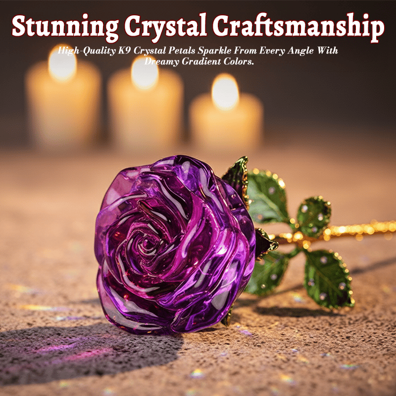 🌹Valentine Hot Sale 50%OFF💕Forever Blooming Crystal Rose