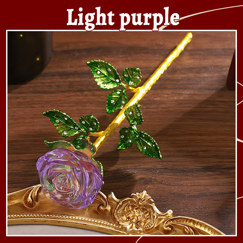 🌹Valentine Hot Sale 50%OFF💕Forever Blooming Crystal Rose