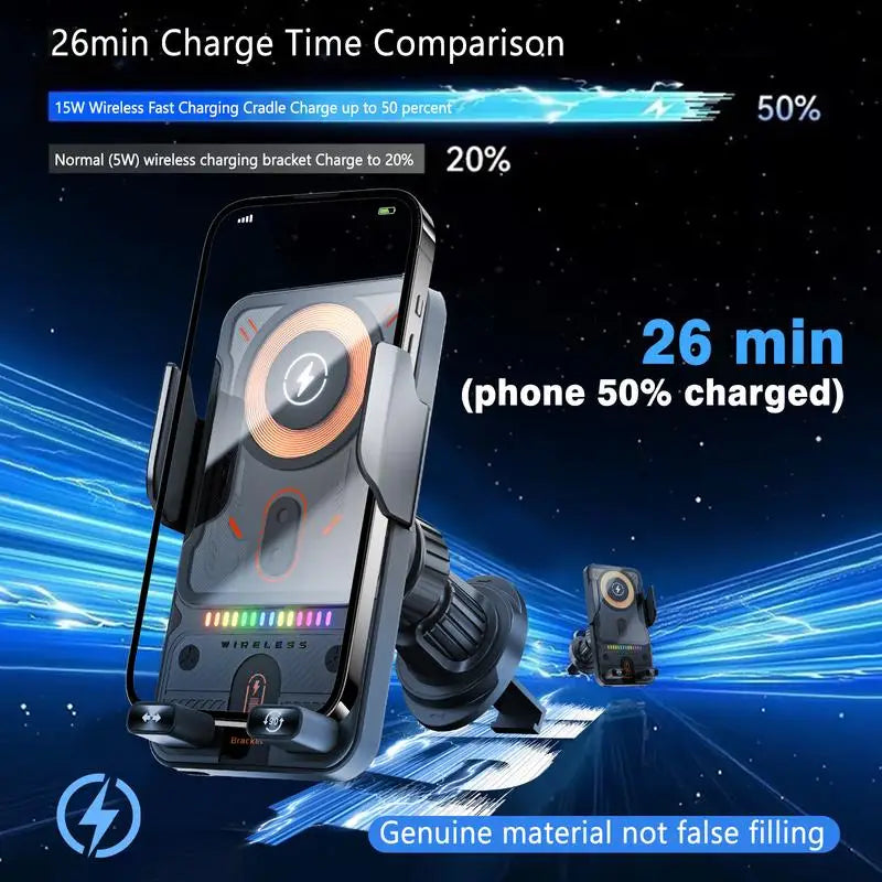 2026 New Cool Car Wireless Fast Charging Holder
