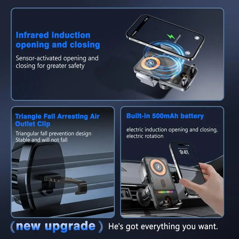2026 New Cool Car Wireless Fast Charging Holder