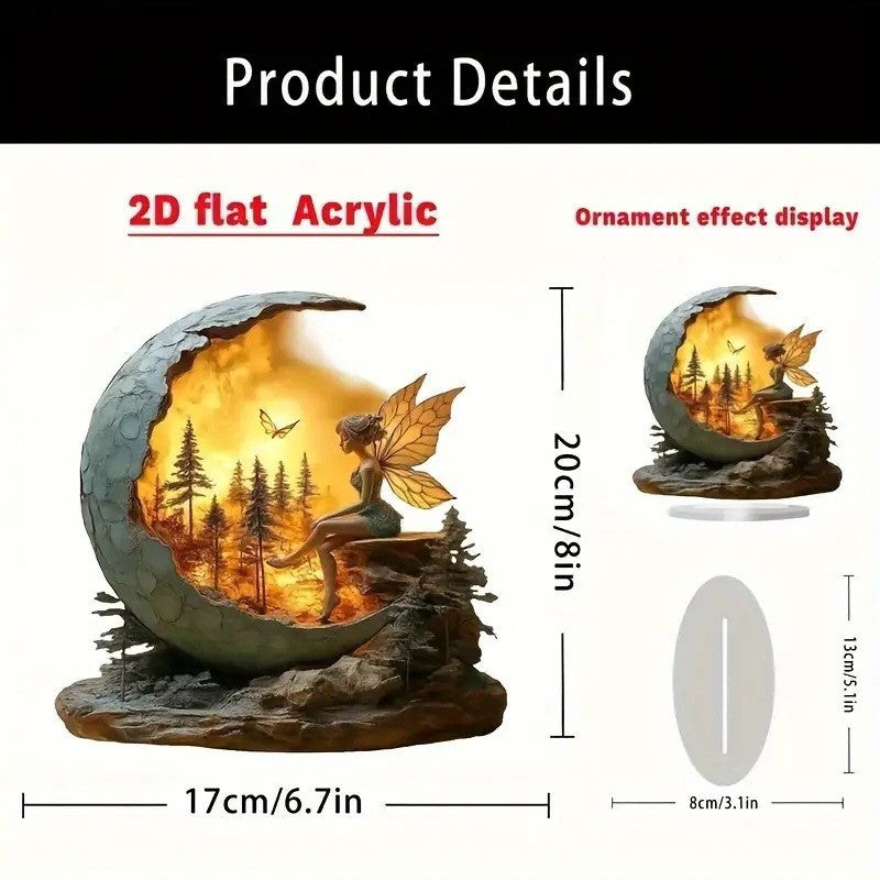 🏠⭐Moon Castle Decoration🌙 Suitable for dining tables, offices, or student dormitory desks.