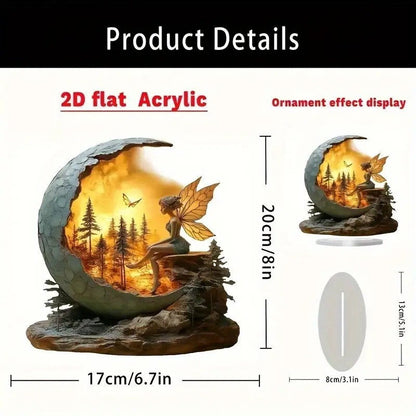 🏠⭐Moon Castle Decoration🌙 Suitable for dining tables, offices, or student dormitory desks.