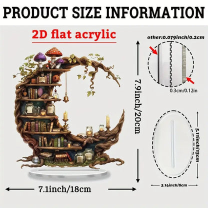 🏠⭐Moon Castle Decoration🌙 Suitable for dining tables, offices, or student dormitory desks.