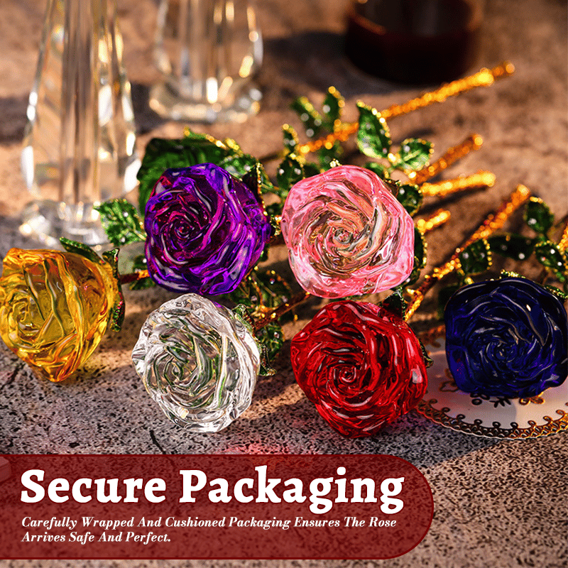 🌹Valentine Hot Sale 50%OFF💕Forever Blooming Crystal Rose